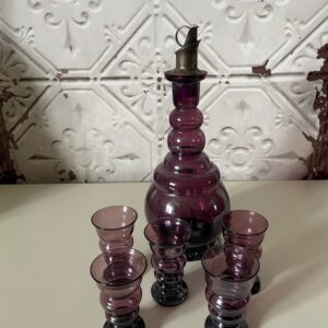 Karaff med 5 glas